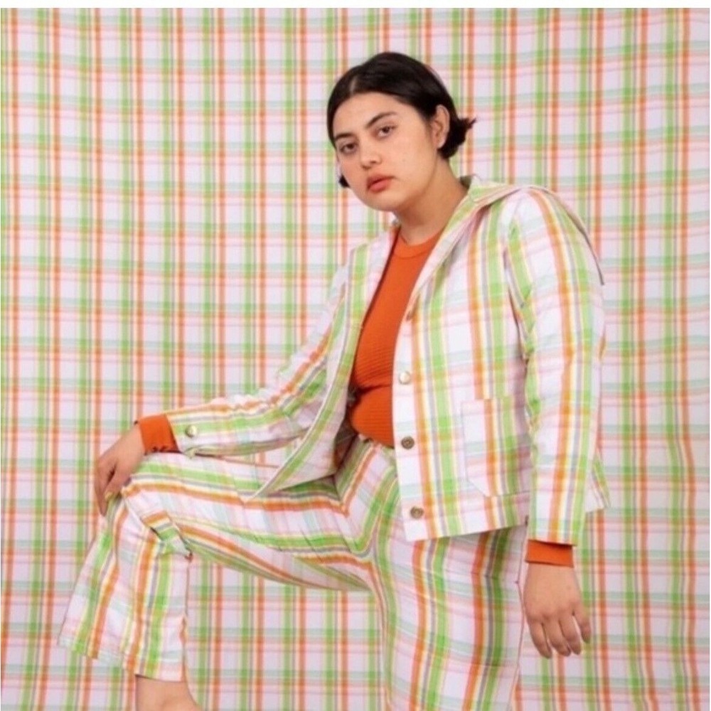 Big‎ Bud Press Sailor Jacket Pant Set in Spring Plaid Medium